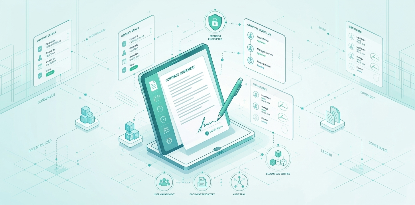  امضای دیجیتال و مدیریت قرارداد (CLM)