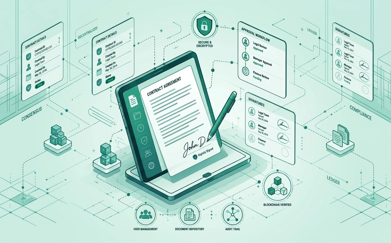  امضای دیجیتال و مدیریت قرارداد (CLM)